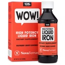 NovaFerrum Wow, 125 korkea teho nestemäinen rautalisä aikuisille, rautapuutos, 125 mg rautaa per 5ml annos, vegaaninen vahvistettu, gluteeniton Certified, sokeriton