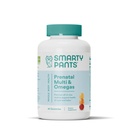 SmartyPants Prenatal vitamiineja naisille, monivitamiini Gummies: Omega 3 kalaöljy (EPA/DHA), Biotiini, metyylifolaatti, D3, C-vitamiini, B12, B6, A, K & Sinkki, Inositoli, 80