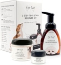 Eye Envy 3 Step Tear Stain Remover Kit koirille Puhtaat, tahrattomat silmät 7 päivässä Sisältää: Cleanser 8,45 fl.oz, Wipes 60 Count and Powder 0.5oz