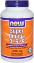 Super Omega 3-6-9 1200mg 180 Softgels (pakkaus 2)