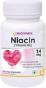 Geneerinen Niacin 14 mg B3-vitamiini, jossa Inositoli 50 mg täydennysosa - 60 Veg kapselia