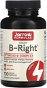 Jarow Formula B-Right - alhainen Odor B-vitamiini-komplex Formula - energia & aineenvaihdunta tuki - edistää aivot, sydän ja sydän terveys - 100 tarjoilua (paketti 1)