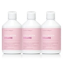 Collagen Deluxe 500 ml x 3 I 8 viikkoa Bundle I 12500 mg Marine Collagen (tyyppi I & III) I hyaluronihappo, biotiini, C-vitamiini, sokeriton - 8 viikkoa