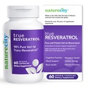 NatureCity TrueResveratrol ... Resveratrol lisäravinteet ja anti-aging tuki 75 mg Trans-Resveratrol (98% Pure Veri-te) Heart, Immuuni, Bone & Cognitive Health 60 kasviskapselit