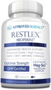 Hyväksytty Science Restlex - 420 mg Magnesium Glycinate Blend, L- teaniini 200 mg - 60 kapselia