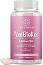 VeeFresh VeeBiotics Cranberry Probiootit naisille - 60 kapselia Naisten Probiootit Prebiootit & Cranberry Extract pH Balance & Odor Control, edistää terve emätin Flora & yleinen hyvinvointi
