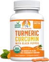 Organic Turmeric Curcumin with Black Pepper Extract 2000mg - Korkea imeytyminen Ultra Potent Supplement - 95% Curcuminoidit - Vegan, Non GMO for Joint Support - 120 kapselia