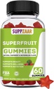 Vegaania superhedelmää. Superhedelmät Gummies w/vitamin A C E Organic Silica. Superhedelmät Collagen Formation, Beauty & Glow. Kasvipohjainen, ei-muuntogeeninen, gluteeniton, gelatiiniton. 60 CT