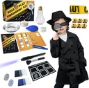 Spy Kit lapsille Etsivä Outfit Sormenjälki Lelut Lahjat 5 6 7 8 9 10 11 Vuoden vanhat pojat Tytöt Tutkinta Rooli Pelaa Pue Pukeutua Pukeutua Puku Koulutustiede Salainen Agentti Sormenjälki Tulosta Tunnista