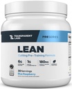 Läpinäkyvä Labs Lean Pre-Workout - Body Recomposition Pre Treenout miesten ja naisten kanssa Acetyl L-karnitiini, Beta Alanine Powder, & PurCaf Organic Comfeine Powder - 30 tarjoilua, Sininen Vadelma