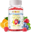 Ashwagandha Gummies & D3-vitamiini Gummies 60 Count - Organic Aswangdha lisäravinteet parantaa unta, stressin lievitys ja mieliala rauhallinen(Mixed Berry, vegaaninen, kasvipohjainen,Gluteeniton ja liivate vapaa) 1 pack
