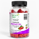 Täydelliset prenataalivitamiinit, foolihappo, rauta, koliini neuraalinen putki tuki, Omega-3 DHA sikiön aivojen kehitykseen, kalsium-helper D3 & K2, ei-GMO vegan Gummies