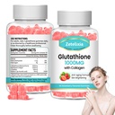 2 pakkaus glutationi kollageeni Gummies, kollageeni Gummies kanssa C-vitamiinia, glutationi täydentää naisten, hiusten iho kynnet Lihas & nivelet, anti-aging, vegaaninen, sokeriton, mansikka maku, 120 kreivi