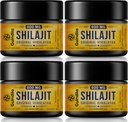 800mg Shilajit Supplement-Shilajit Pure Himalajan Organic Shilajit Hartin maksimaalinen potenssi,Alkuperäinen Himalajan 85+Trace Minerals & Fulvic Acid for Focus & Energy, Immuniteetti 4 pakkausta