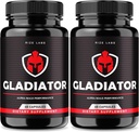 rize labs - Gladiator Kapselit - Performance täydentää miehille, suurin vahvuus tuki lihasten kasvua (120 kapselia)