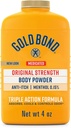Gold Bond alkuperäinen vahvuus Body Powder, 4 oz., Talkkivapaa, jäänestoaine, Absorbs & Cools