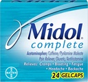 Midol Complete Gelcaps, 24 Count Boxs (pakkaus 4), Pakkaus May Vary