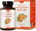 ULTHMOK Premium Sea Buckthorn Seed Oil,100% Seed Oil,100 Softgels & 100×500mg,Non-GMO,Gluteeniton.