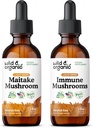 Wild & Organic Maitake Mushrom Tincture 2 fl oz & Immuunisienet Tincture 2 fl oz