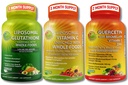 LISÄTIETOJA STUDIO Korkea imeytyminen Antioksidantti ja immunosupport Bundle ... Liposomaalinen C- vitamiini 1500 mg + Glutationi 500 mg + kvarsetiini bromasiinin kanssa, sinkki ja koko ruoka Blend ...