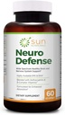 Neuropuolustus Omega-3:n rasvahappojen EPA & DHA:n kanssa, Bilberry Extract:n Anthosyaniinit, B-komplex-vitamiinit, C-vitamiinit ja D3, fosfatidyylikoliini, 60 VCaps, ei-muuntogeeniset organismit, gluteeniton