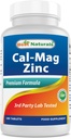 #1 CAL MAG ZINC by Best Naturals - Essential Mineral Complex - valmistettu Yhdysvalloissa perustuu GMP Certified Facility ja kolmannen osapuolen testattu puhtaus. Takuulla!, 180 tablettia