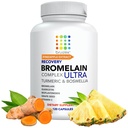 Bruizex Ultra-Bromelain ja Quercetin Bruising Relief lisäravinteet, 120 kapselia