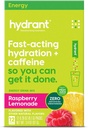 Hydrant - Energy Electrolyte Powder, Vadelma sitruunaa Maku, 12 kofeiini & L-Theanine Energy nesteytys Stick Packs - Matala sokeri energiaa antava jauhe päiväkäyttöön