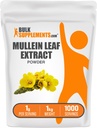 BulkSupplements.com Mullein Leaf Extract - Verbascum Thapsus, Mullein Supplement - Herbal Supplement for Immune Support - Gluteeniton, 1g per Serving, 1kg (2,2 lbs) (Pakkaus 1)