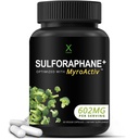 HUMANX Sulforaphane+ 602mg - USA Kolmas osapuoli testattu - Sulforaphane parsakaali siemenuute & Moringa - Tukee antioksidanttien tuotantoa, detoxification, & Cellular Health - Parsakaali täydentää