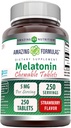 Hämmästyttävä Formula Melatoniini purutabletti ... 5 Mg per tarjoilu 250 tablettia...