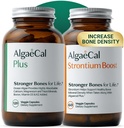 ALGAECAL Bone Builder Pack - Plant Based Calcium Supplement & Strontium - Organic Calcium 750mg D3 1600 IU -vitamiinia, K2-vitamiinia, magnesiumia, 16 Luuterveyteen ja tiheys (1-kuukautta)