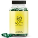 Ajattele FOCO kapselit (13+) Natural Focus täydentää teini-ikäisille - Brain Nootropic keskittymistä, muistia, mielen selvyyttä, kognitiivinen lisälaite vitamiinit - Huomio täydentää - 60 kapselia