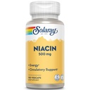 SOLARAY Niacin 500 mg, B3-vitamiini .