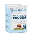 Multi Collagen Protein Powder Packets - Tyypit I, II, III, V & X - Hydrolyzed Grass Fed Nauta, Wild Caught Fish, & Free-Range Chicken & Eggshell Collagen. Ei-GMO, Halal, (10g Each, 20 Packets)