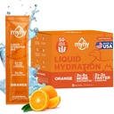 MyHy Liquid Hydration Packets, Electrolyte Drink Mix aikuisille ja lapsille Hydraation tuki, Dehydration Relief for Travel, Raskaus, Kuntoilu, Polttarit ja polttarit Orange, 50 kreivi