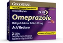 GoodSense Omepratsoli Viivästynyt vapautuminen Tabletit 20 mg, vatsahapon reduktori usein närästys hoito, 28