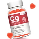 Korkea Imeytyminen CoQ10 Gummies 250 mg, Plus Omega-3, B3-vitamiini soluihin energia, aivot ja antioksidantti, 5X parempi imeytyminen Coenzyme Q10 täydentää, vadelma makuinen - 60 Cts