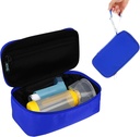 Beautyflier Travel Carrying Case kannettavalle sumuttimelle, Inhalaattori Spacer lapsille ja aikuisille, Inhalaattorin haltija Astma kantolaukku Mesh Pocket for Medicine and Other Essentials, Blue (Asia vain)