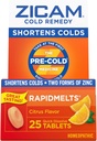 Zicam Cold Remedy Sinkki Rapidmelts, Citrus Flavor, 25 Luku (Pakki 2)