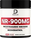 NAD Nikotinamidi Ribosidi Resveratrol 900 mg Plus Resveratrol 100MG - solutuotanto & restaurointi, ikääntyminen No, kokonaiselinkyky - 80 kapselia