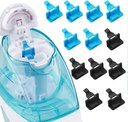 Silicone Saltwater Pods Lisävarusteet Yhteensopivat Navage Care Nasal Kastelujärjestelmä - Säästä Suola Vesi kapselit Easy Operation (6 Black + 6 Blue), nomal