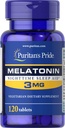 Puritaanit Pride Melatoniini 3 Mg tablettia, 120
