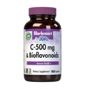 Bluebonnet Nutrition C-500 mg Plus Bioflavonoidit Caplets, C-vitamiini 500 mg, Citrus Bioflavonoidit 250 mg, Immuunit, soijaton, gluteeniton, ei-GMO, Kosher, Dairy Free, Vegan, 180 Caplets