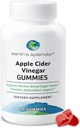 Earth's Splendor Apple Siideri Viinietikka Gummies - 30 Count - Vegan, Ei-GMO, Gluteeniton - Tukee Dgestive Health, Detox, Immuno System & Natural Energy - Herkullinen hedelmäinen maku