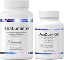 Tesseract Medical Research TetraCumin SR Joint Support Supplement & AnaQuell QR, Stressi Relief & Mood Support Supplement