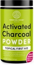 Charcoal House Hardwood Aktiivihiilijauhe - Uutinen Ensiapu Puuhiilipölyn valmistukseen, Puuhiilijalkaliotus, Puuhiilikylpy ja enemmän! - 10oz