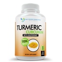 Turmeeric Curcumin täydennysosa - 2250mg/d - Kasvis Caps - 95% Curcuminoids Black Pepper Extract (Bioperine) - 750mg kapselit - 100% Organic - tehokkain Turmeric (180 Count)