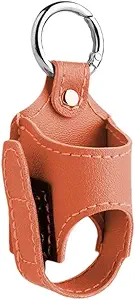 2kpl Kannettava astma-inhalaattori Holder, Kevyt PU Nahka suojamatkustaa kätevä astma-inhalaattori tapauksessa aikuisille ja lapsille, Holder Only (Orange)