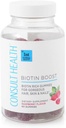 Consult Health BIOTIN Boost Gummies hiukset, iho ja kynnet - 10 000 mikrog - Vegaani B-vitamiini ravintolisä - tukee nopeampi hiusten ja kynsien kasvu - Vadelma maku - Musta porkkana - 60